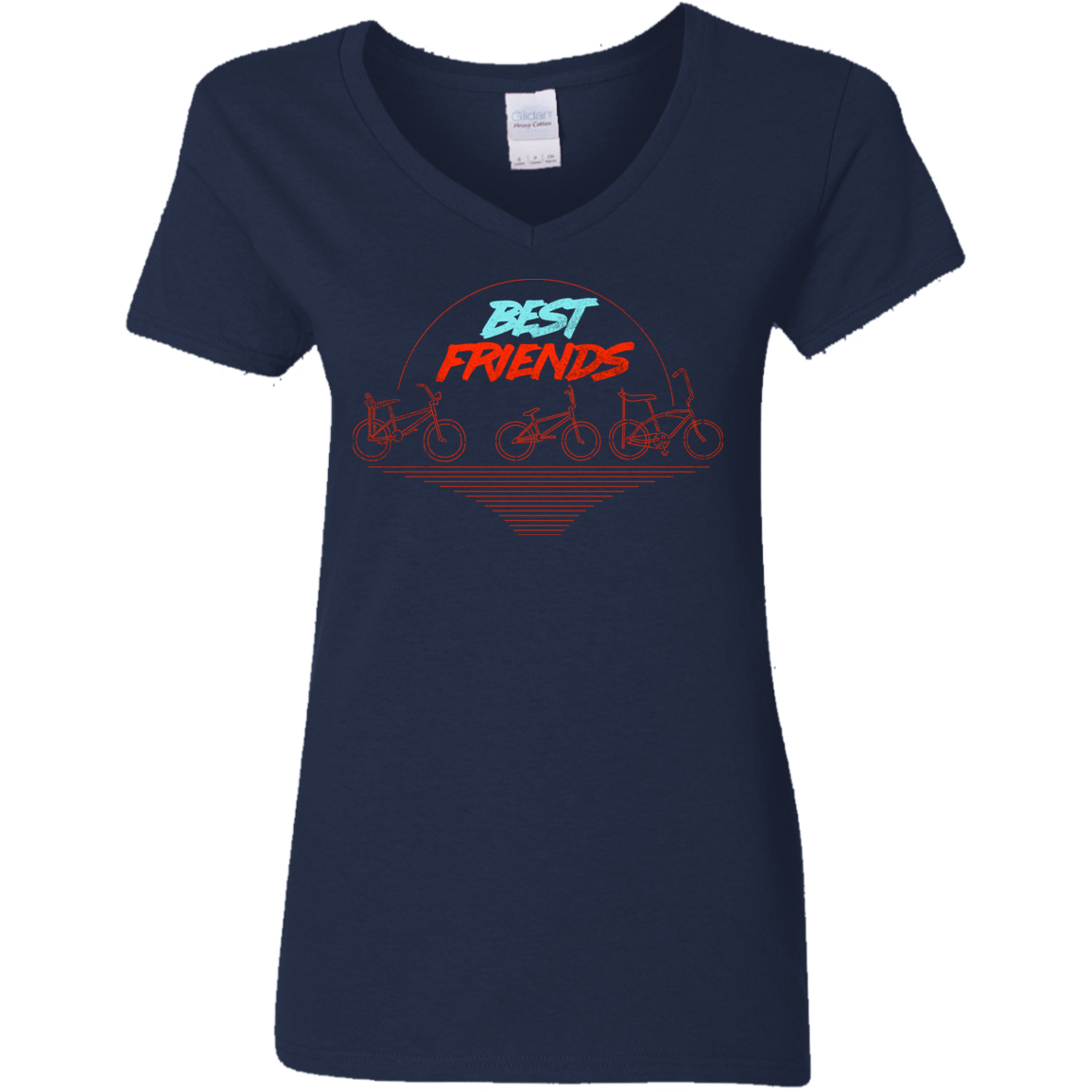 T-Shirts Navy / S Best Friends Women's V-Neck T-Shirt