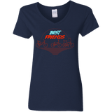 T-Shirts Navy / S Best Friends Women's V-Neck T-Shirt