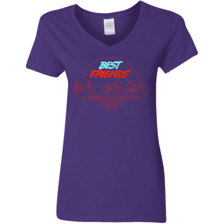 T-Shirts Purple / S Best Friends Women's V-Neck T-Shirt