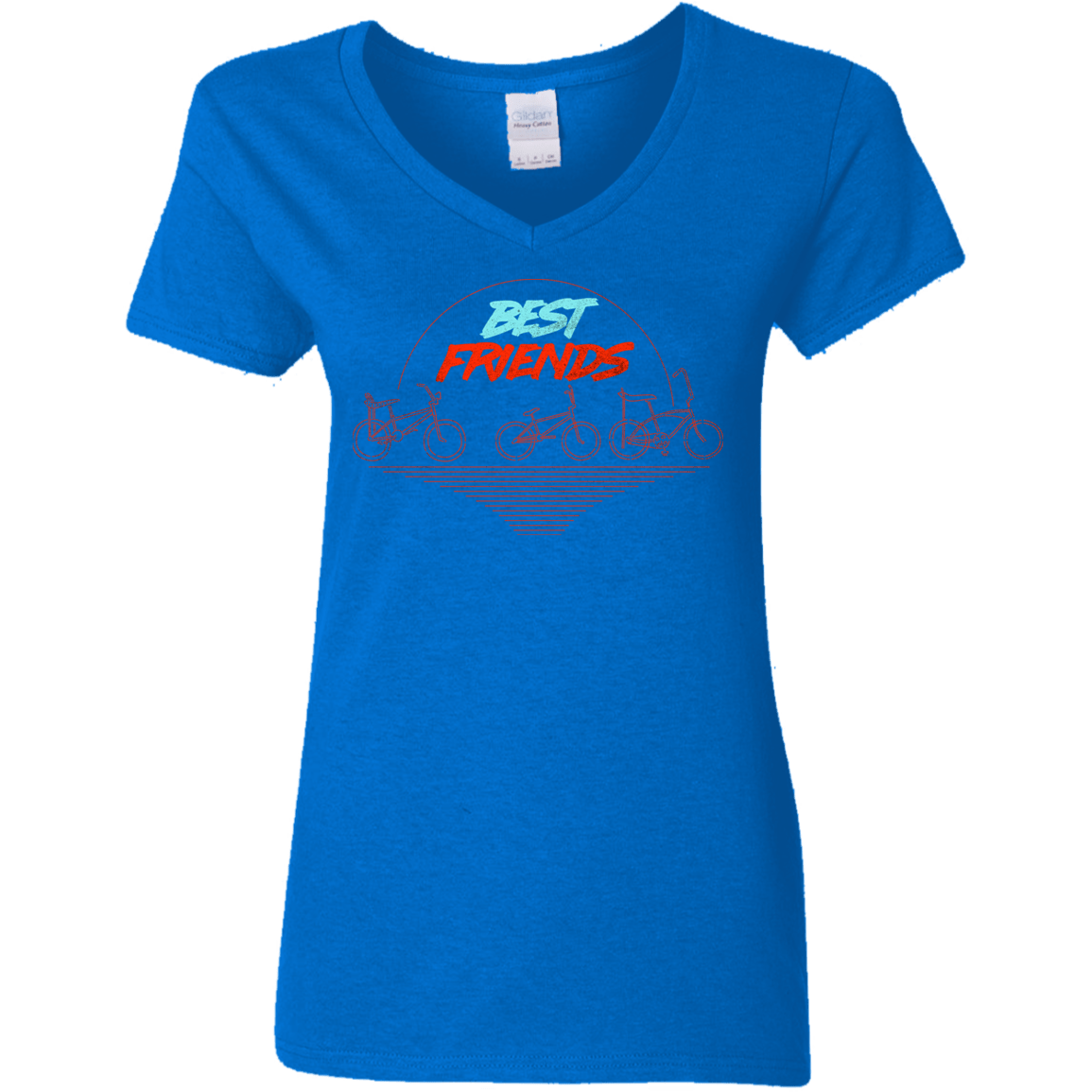 T-Shirts Royal / S Best Friends Women's V-Neck T-Shirt