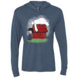 T-Shirts Indigo / X-Small Big Peanut 6 Triblend Long Sleeve Hoodie Tee