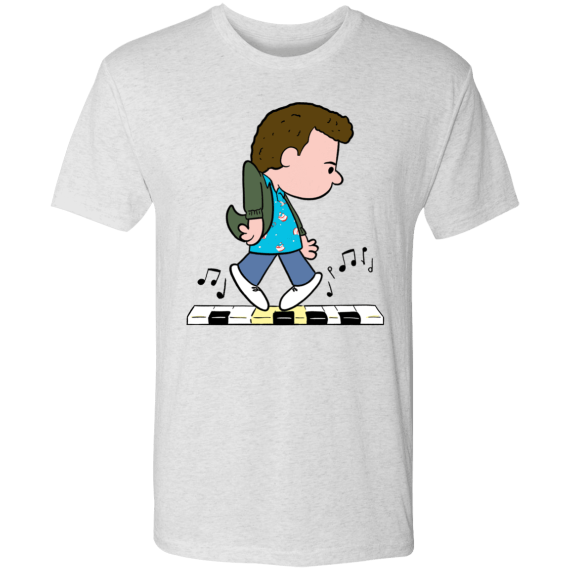 T-Shirts Heather White / S Big Sound Men's Triblend T-Shirt