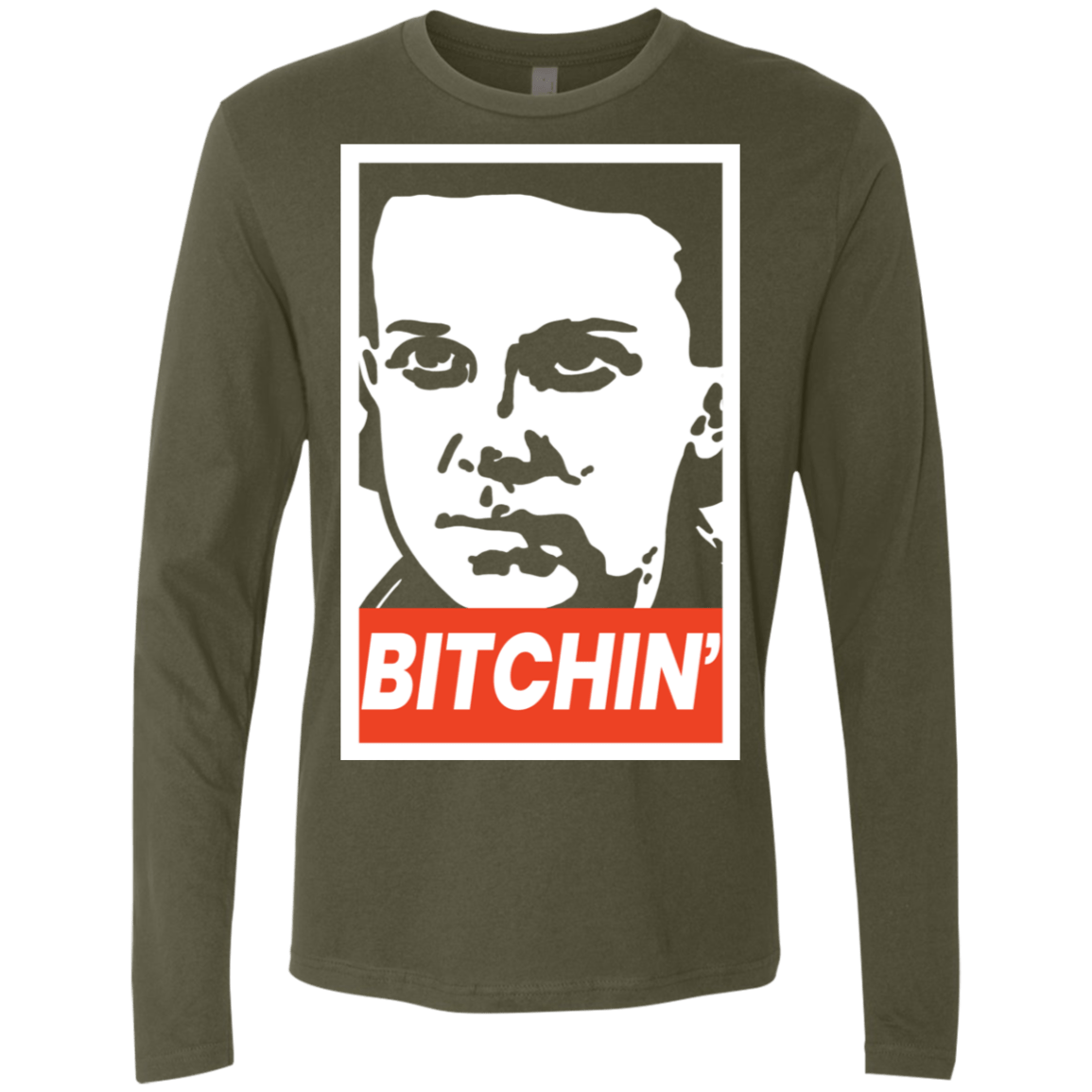 T-Shirts Military Green / S BITCHIN' Men's Premium Long Sleeve