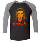 T-Shirts Vintage Black/Premium Heather / X-Small Bitchin' Men's Triblend 3/4 Sleeve