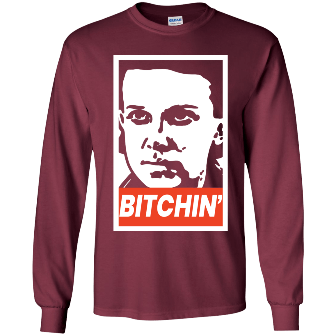 T-Shirts Maroon / YS BITCHIN' Youth Long Sleeve T-Shirt
