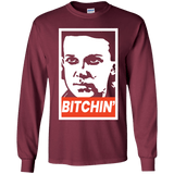 T-Shirts Maroon / YS BITCHIN' Youth Long Sleeve T-Shirt
