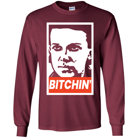 T-Shirts Maroon / YS BITCHIN' Youth Long Sleeve T-Shirt