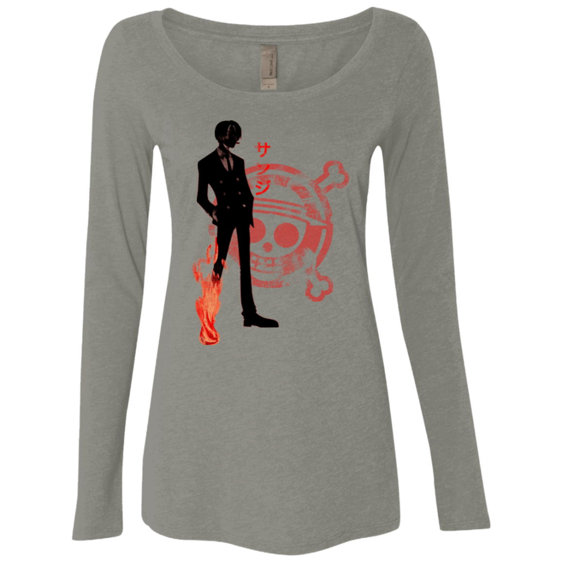 T-Shirts Venetian Grey / Small Black leg Women's Triblend Long Sleeve Shirt