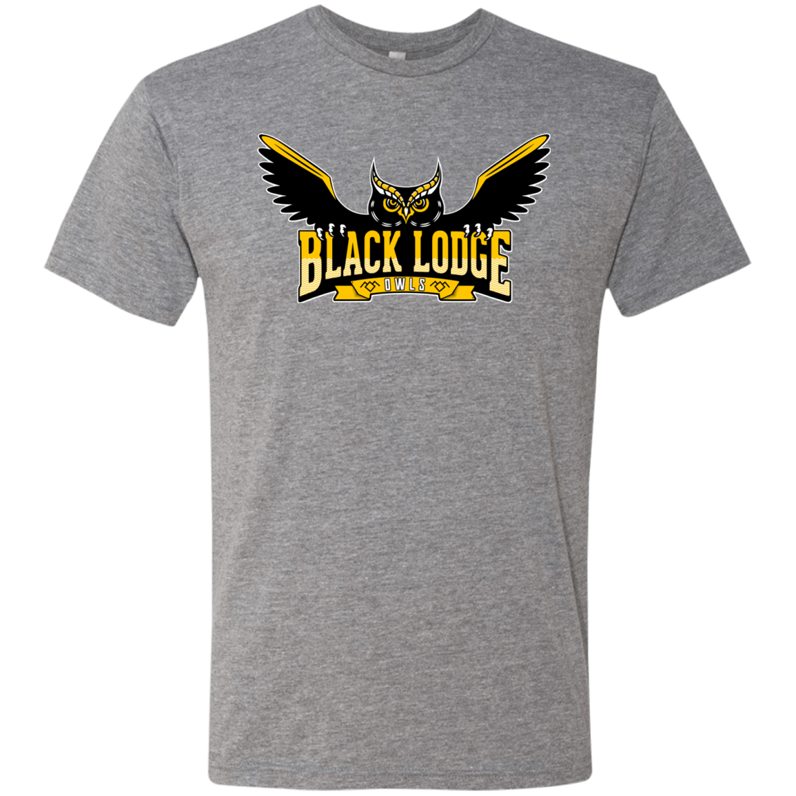 T-Shirts Premium Heather / Small Black Lodge Owls Men's Triblend T-Shirt