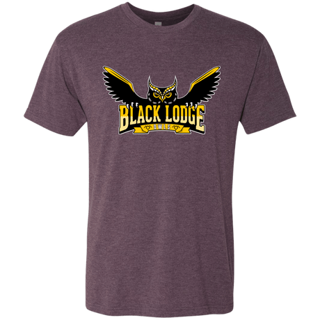 T-Shirts Vintage Purple / Small Black Lodge Owls Men's Triblend T-Shirt