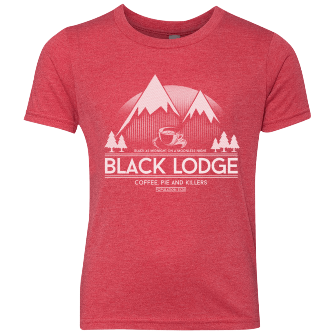 T-Shirts Vintage Red / YXS Black Lodge Youth Triblend T-Shirt