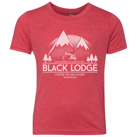 T-Shirts Vintage Red / YXS Black Lodge Youth Triblend T-Shirt