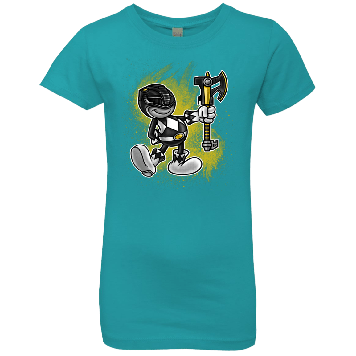 T-Shirts Tahiti Blue / YXS Black Ranger Artwork Girls Premium T-Shirt