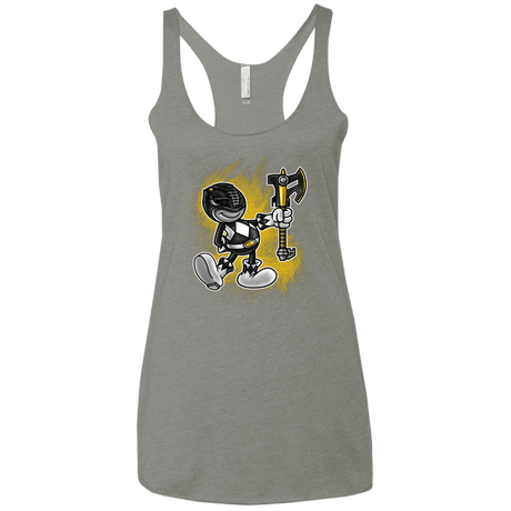 T-Shirts Venetian Grey / X-Small Black Ranger Artwork Women's Triblend Racerback Tank