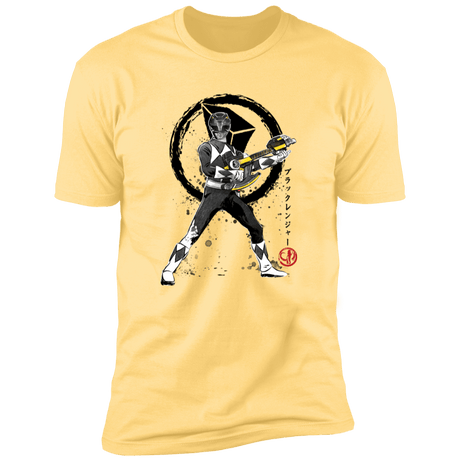 T-Shirts Banana Cream / S Black Ranger sumi-e Men's Premium T-Shirt