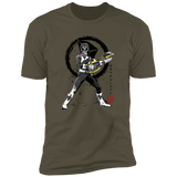 T-Shirts Military Green / S Black Ranger sumi-e Men's Premium T-Shirt