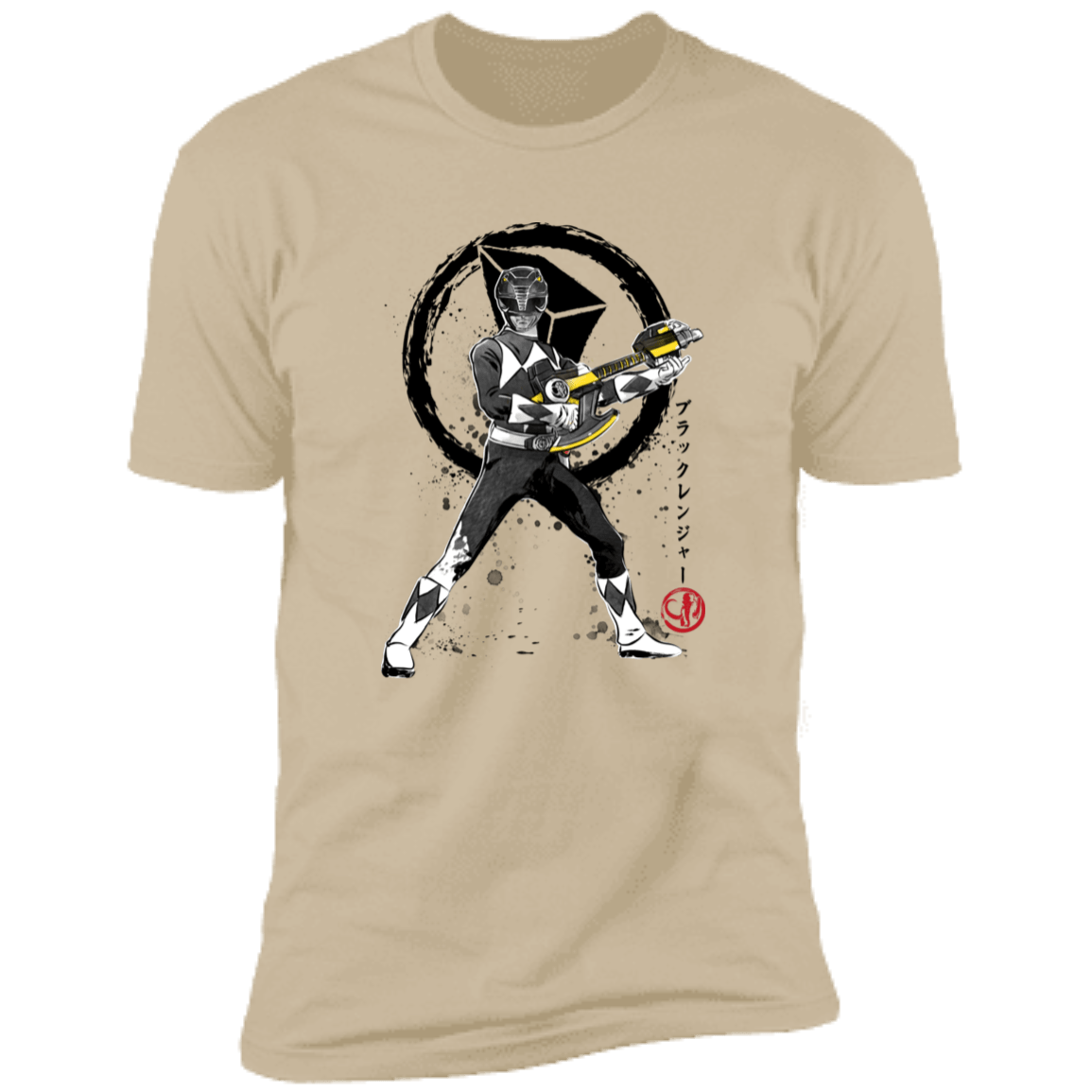 T-Shirts Sand / S Black Ranger sumi-e Men's Premium T-Shirt