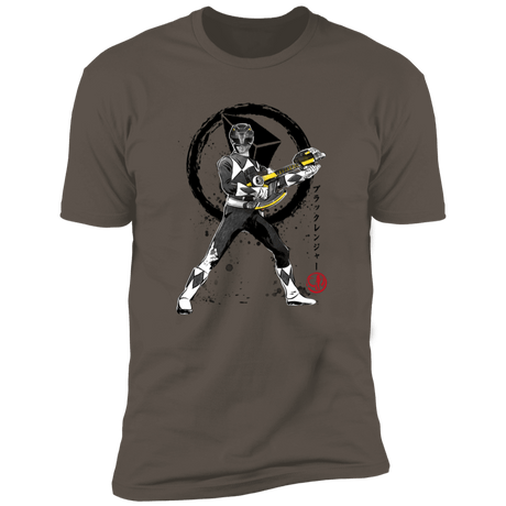 T-Shirts Warm Grey / S Black Ranger sumi-e Men's Premium T-Shirt