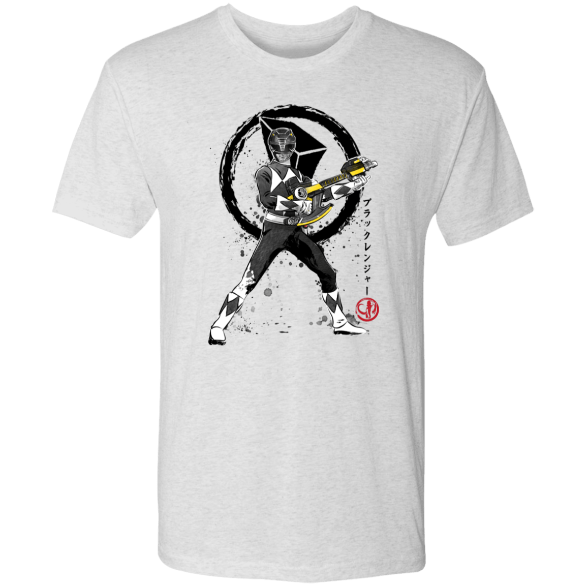 T-Shirts Heather White / S Black Ranger sumi-e Men's Triblend T-Shirt