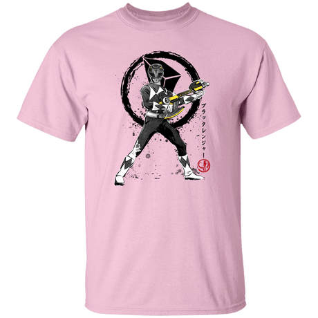 T-Shirts Light Pink / S Black Ranger sumi-e T-Shirt