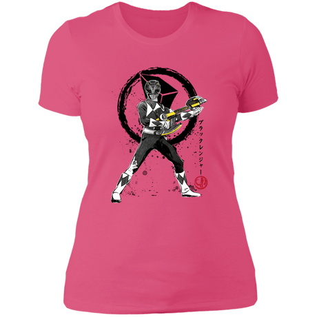 T-Shirts Hot Pink / S Black Ranger sumi-e Women's Premium T-Shirt
