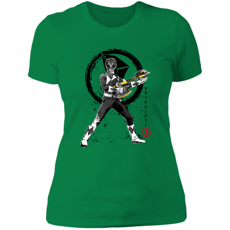 T-Shirts Kelly Green / S Black Ranger sumi-e Women's Premium T-Shirt