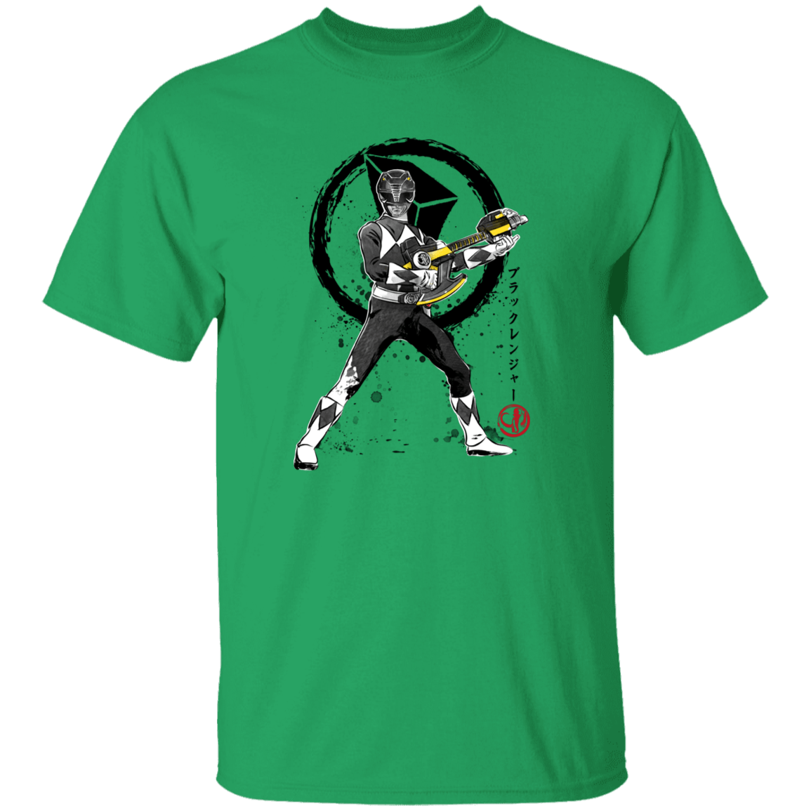 T-Shirts Irish Green / YXS Black Ranger sumi-e Youth T-Shirt