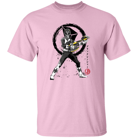 T-Shirts Light Pink / YXS Black Ranger sumi-e Youth T-Shirt