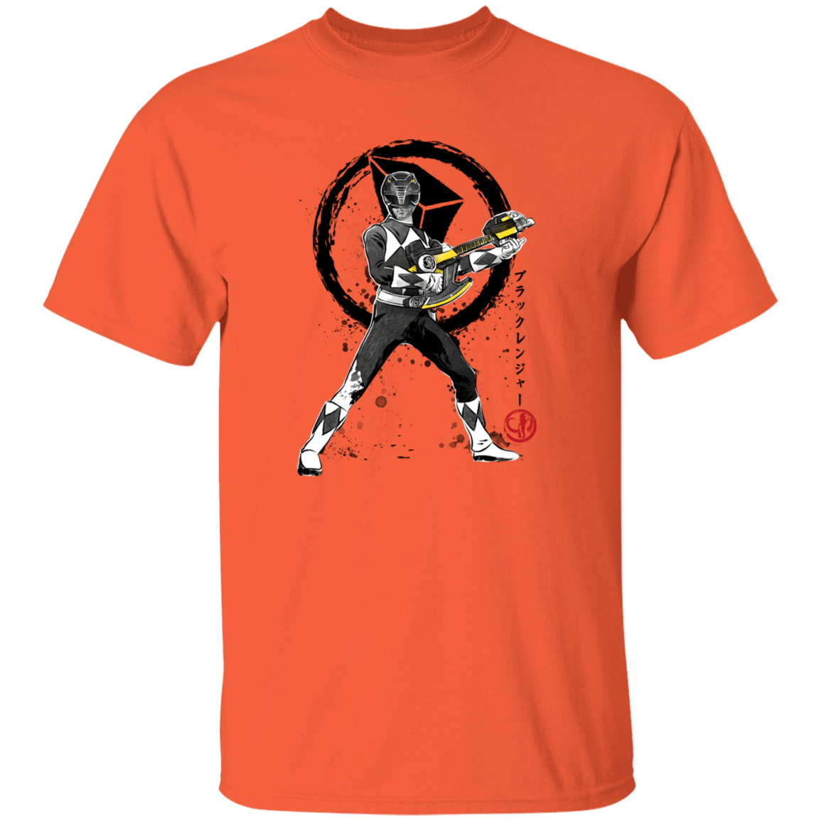 T-Shirts Orange / YXS Black Ranger sumi-e Youth T-Shirt