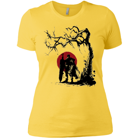 T-Shirts Vibrant Yellow / X-Small Black Swordsman under the sun Women's Premium T-Shirt