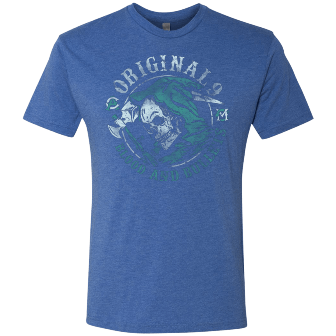 T-Shirts Vintage Royal / Small Blood and Bullets Men's Triblend T-Shirt