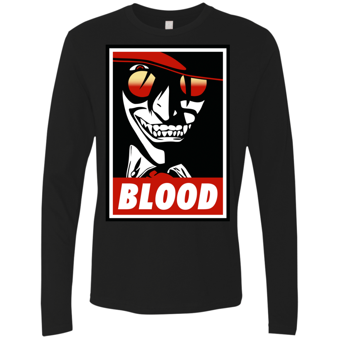 T-Shirts Black / Small Blood Men's Premium Long Sleeve