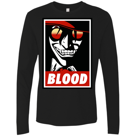 T-Shirts Black / Small Blood Men's Premium Long Sleeve