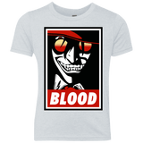 T-Shirts Heather White / YXS Blood Youth Triblend T-Shirt