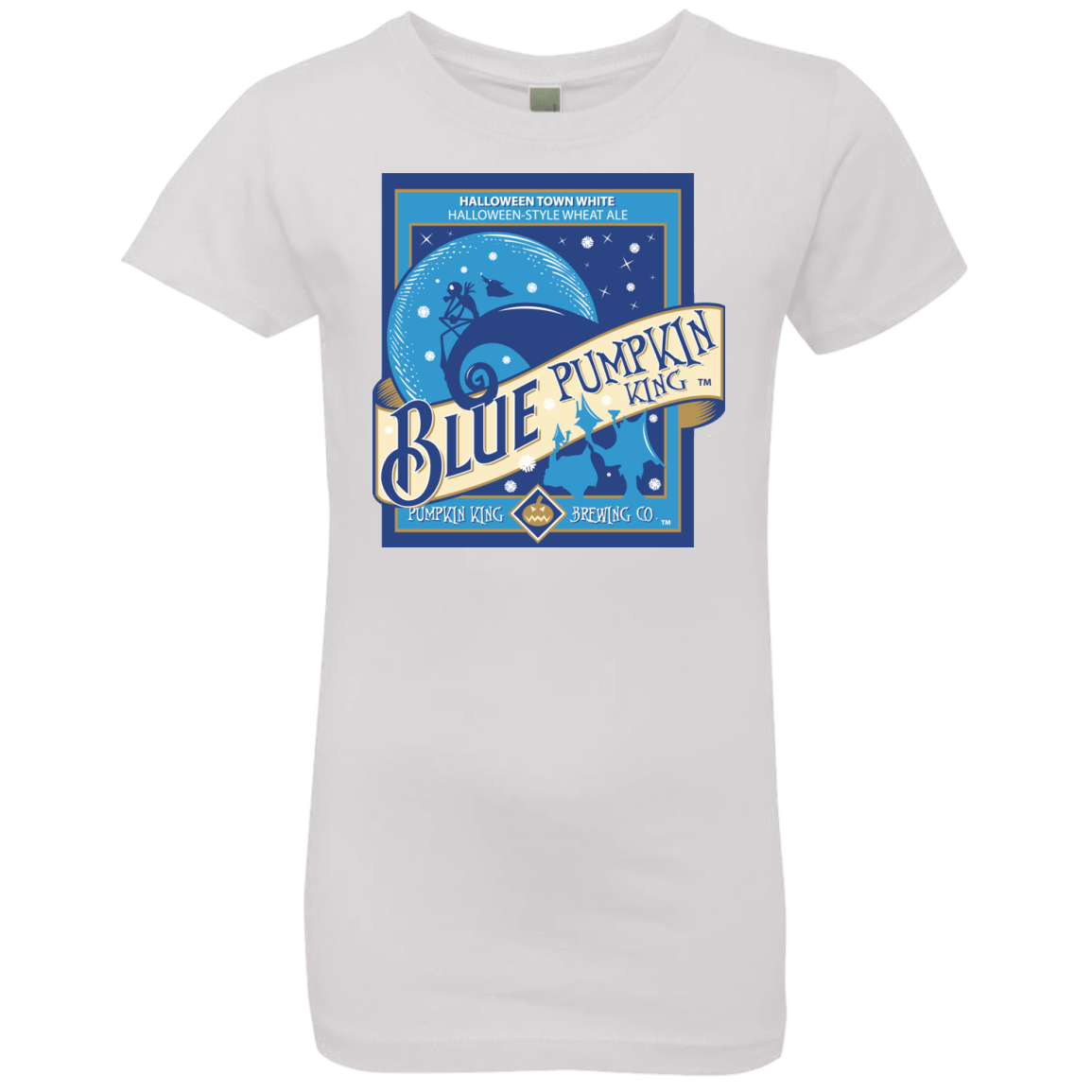 T-Shirts White / YXS Blue Pumpkin King Girls Premium T-Shirt