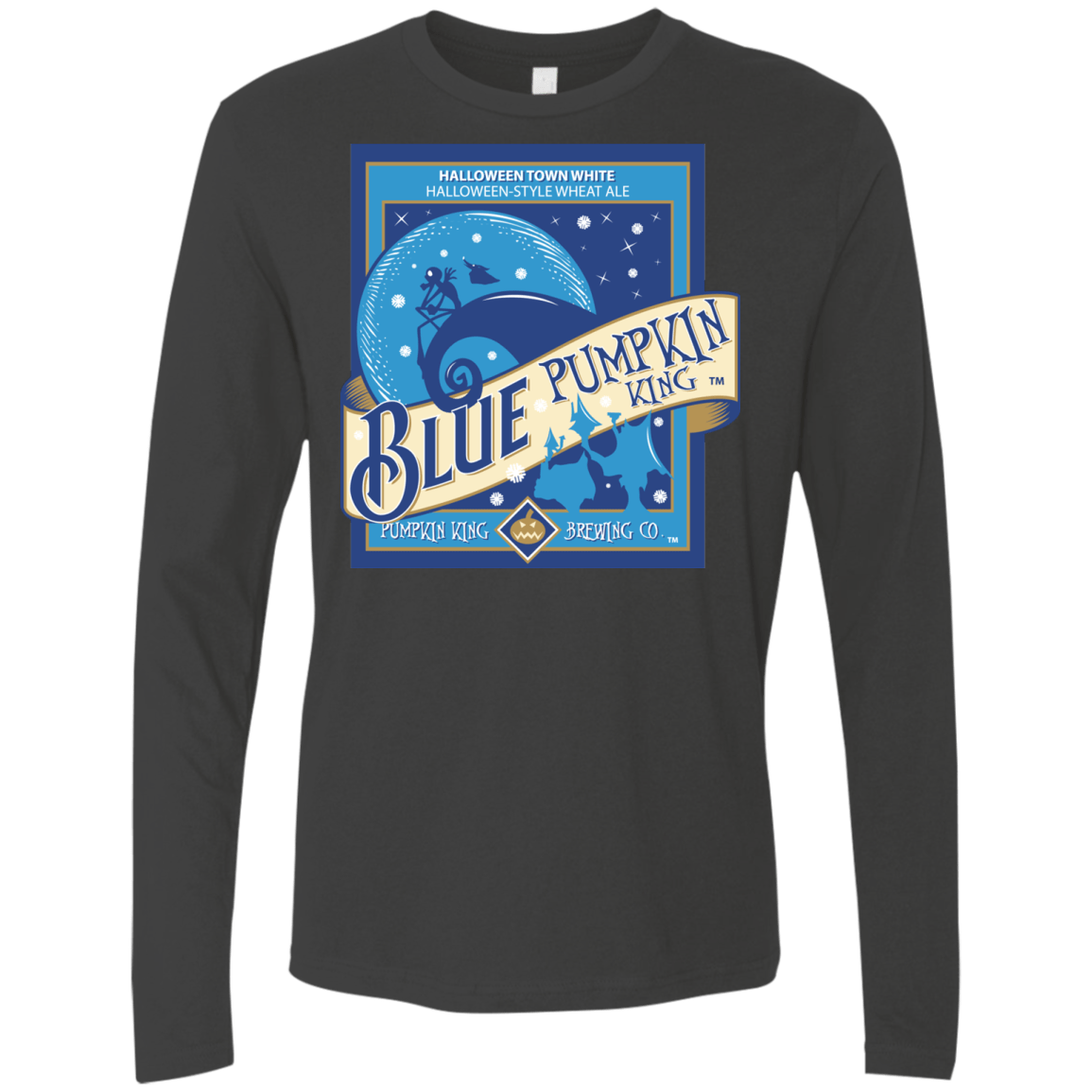 T-Shirts Heavy Metal / Small Blue Pumpkin King Men's Premium Long Sleeve