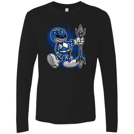 T-Shirts Black / Small Blue Ranger Artwork Men's Premium Long Sleeve