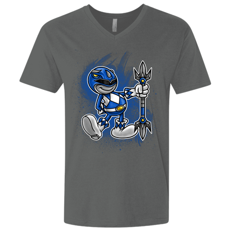 T-Shirts Heavy Metal / X-Small Blue Ranger Artwork Men's Premium V-Neck