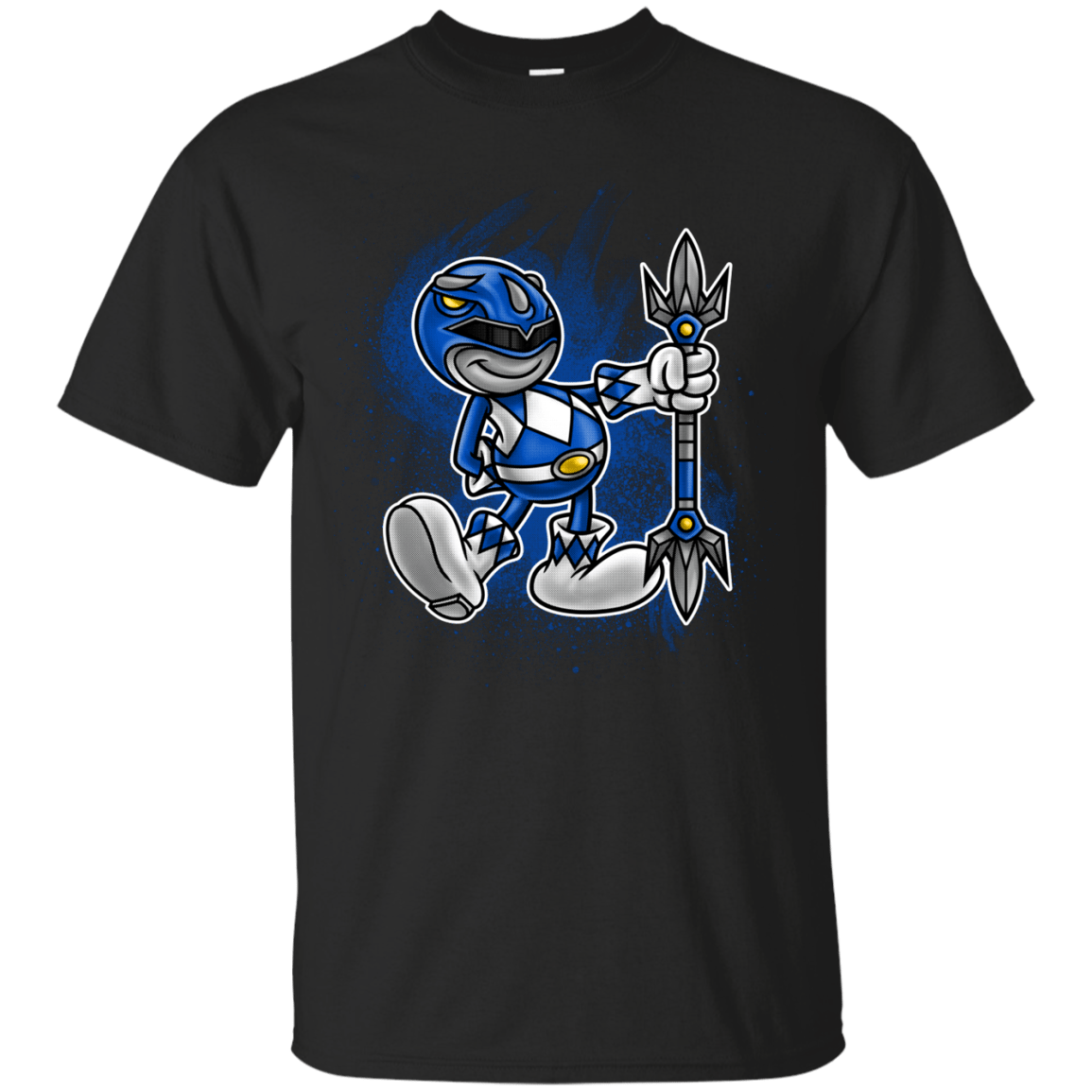 T-Shirts Black / Small Blue Ranger Artwork T-Shirt