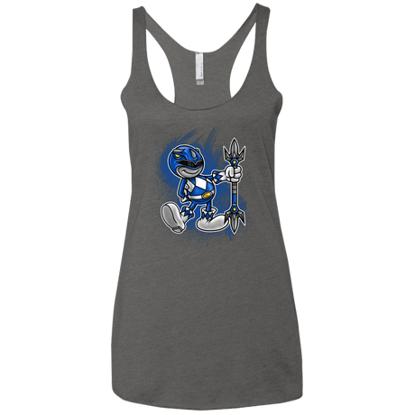 T-Shirts Premium Heather / X-Small Blue Ranger Artwork Women's Triblend Racerback Tank