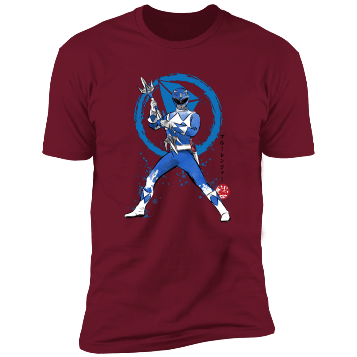 T-Shirts Cardinal / S Blue Ranger sumi-e Men's Premium T-Shirt