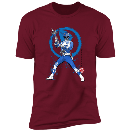 T-Shirts Cardinal / S Blue Ranger sumi-e Men's Premium T-Shirt