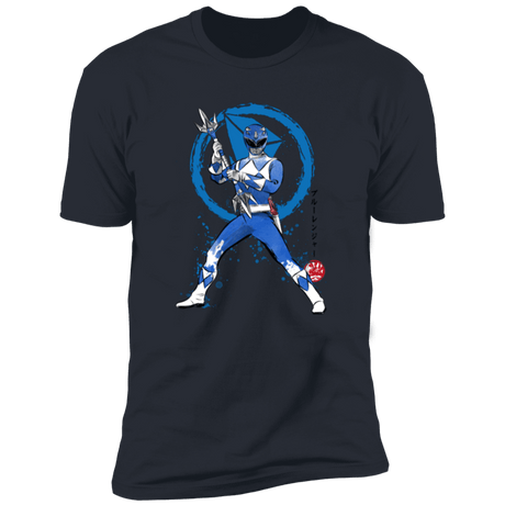 T-Shirts Indigo / S Blue Ranger sumi-e Men's Premium T-Shirt