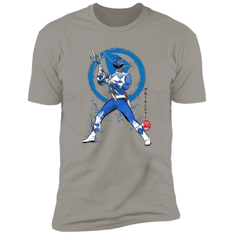 T-Shirts Light Grey / S Blue Ranger sumi-e Men's Premium T-Shirt