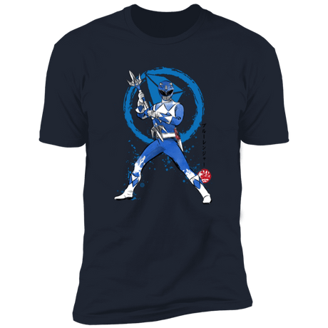 T-Shirts Midnight Navy / S Blue Ranger sumi-e Men's Premium T-Shirt