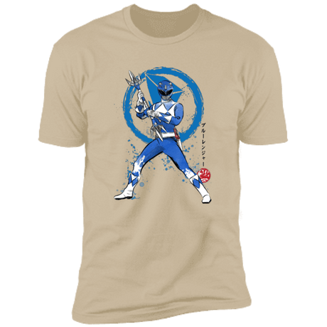 T-Shirts Sand / S Blue Ranger sumi-e Men's Premium T-Shirt