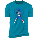 T-Shirts Turquoise / S Blue Ranger sumi-e Men's Premium T-Shirt