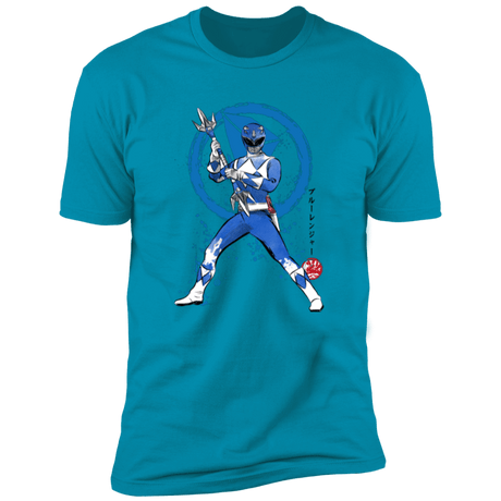 T-Shirts Turquoise / S Blue Ranger sumi-e Men's Premium T-Shirt