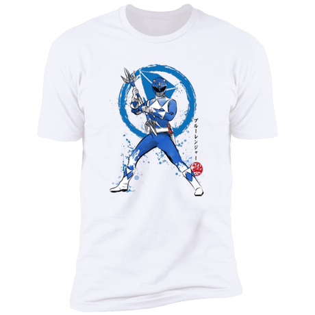 T-Shirts White / S Blue Ranger sumi-e Men's Premium T-Shirt