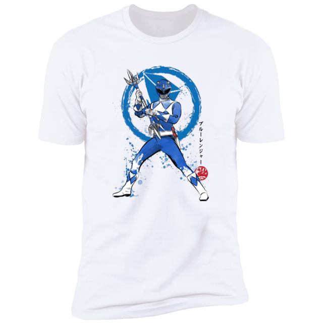 T-Shirts White / S Blue Ranger sumi-e Men's Premium T-Shirt